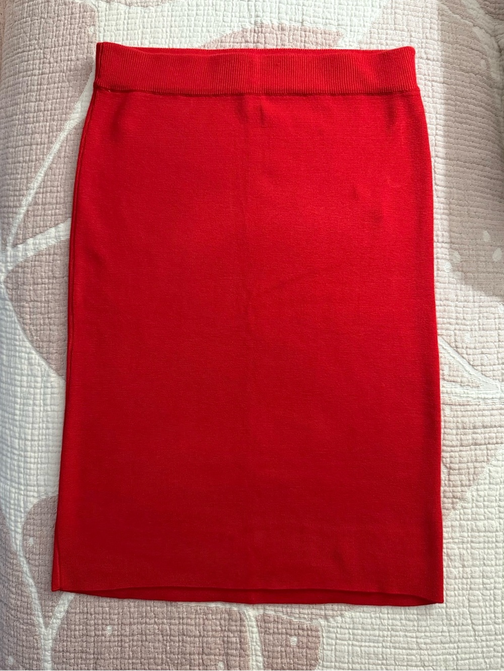 BR Red Knit Pull-on Skirt